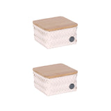 Box Basket Square Tiny Top Fit 13x13x8cm