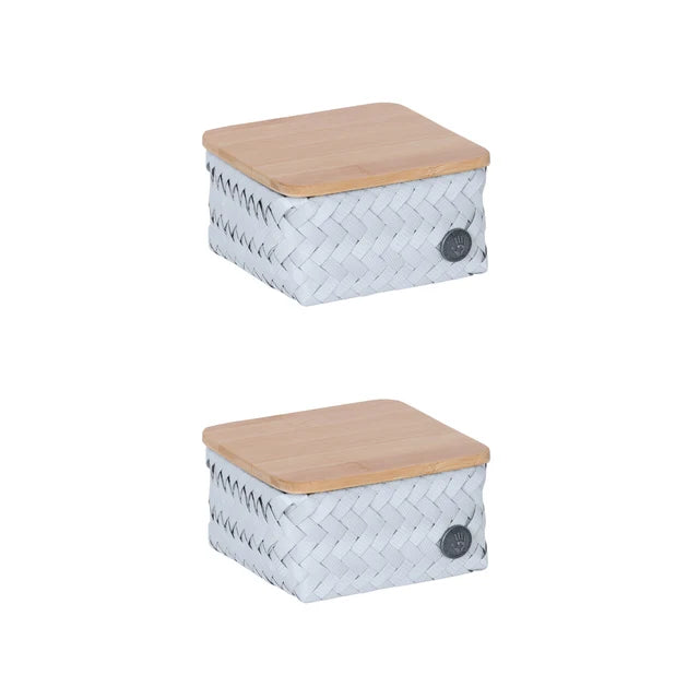 Box Basket Square Tiny Top Fit 13x13x8cm