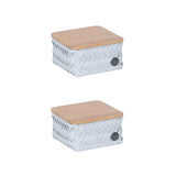 Box Basket Square Tiny Top Fit 13x13x8cm