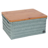 Box Basket Rectangular with bamboo cover 31x23x15cm