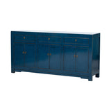 Sideboard Blue Navy 195x45x95cm
