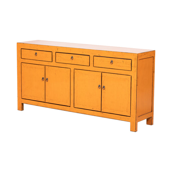 Sideboard Orange 3 drawers 4 doors 170x40x85cm