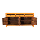 Sideboard Orange 3 drawers 4 doors 170x40x85cm