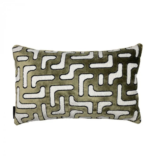 Cushion Bryce Green Black 30x50cm