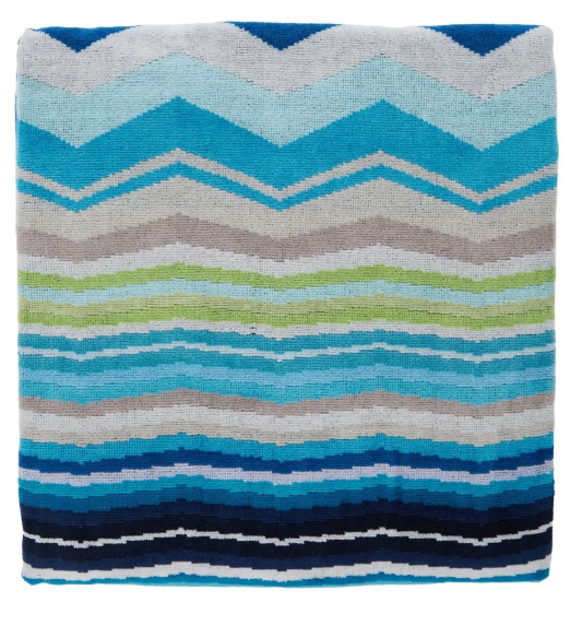 Missoni Beach Towel Hugo Turquoise Multicolor 100x180cm