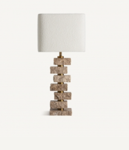 Lamp Tetbury Stone Lamp 36x36x78cm