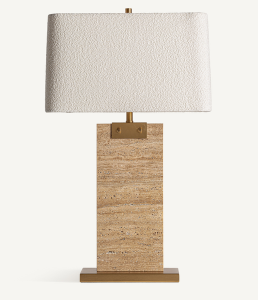Lamp Travertine Wall Table Lamp  47x26x78cm
