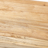 Bedside Table Cabinets Wood Natural 57x37x84cm - Set of 2