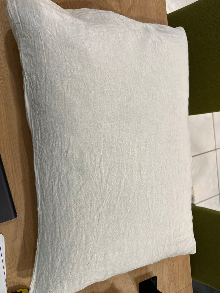 Pillow Case Washed Linen White 50x70cm