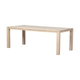 Dining Table Natural Wood 217x100x77cm