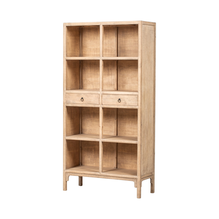 Shelving Unit Wood 110x44x215cm