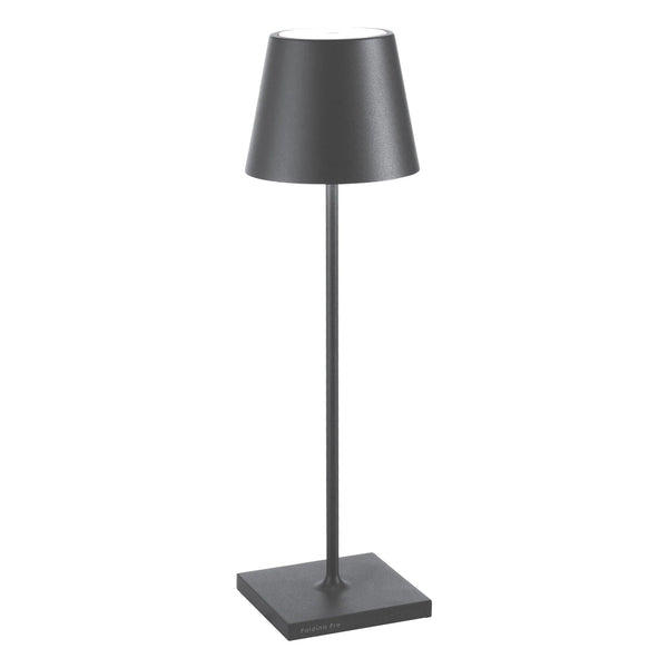 Poldina Lamp Anthracite Dark Grey 10x10x38cm