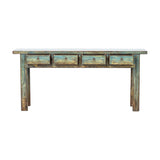 Console Green Yellow Rustic 200x45x91cm