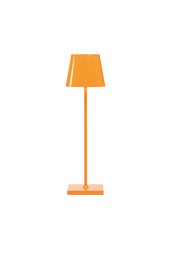 Poldina Lamp Glossy Orange 11x11x38cm
