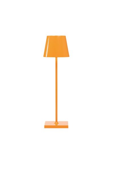 Poldina Lamp Glossy Orange 11x11x38cm