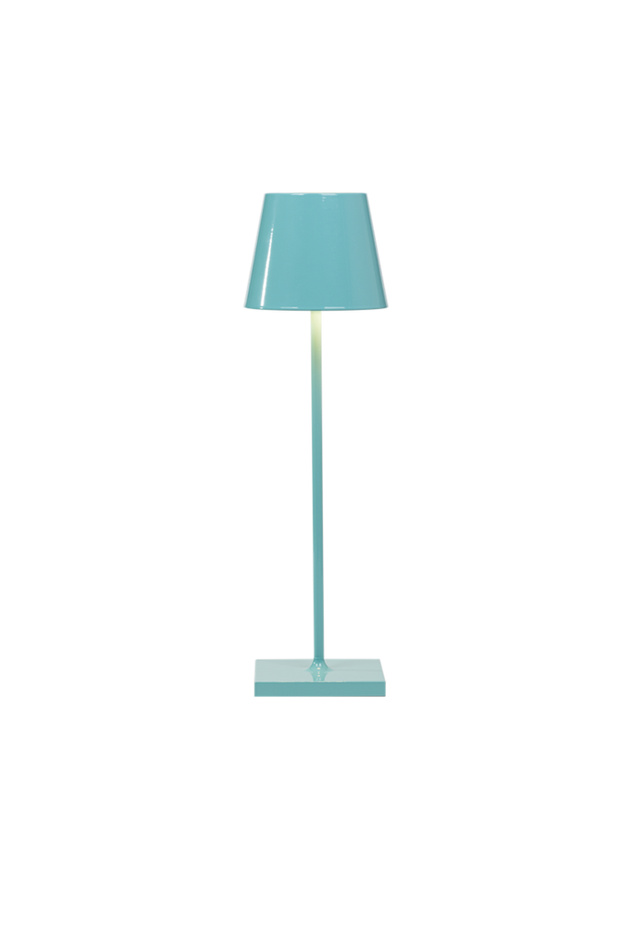 Poldina Lamp Glossy Blue 11x11x38cm