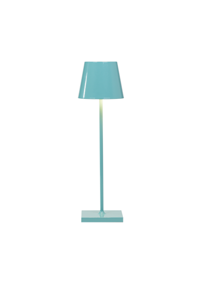 Poldina Lamp Glossy Blue 11x11x38cm