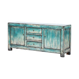 Sideboard Blue White Wash 186x44x84cm