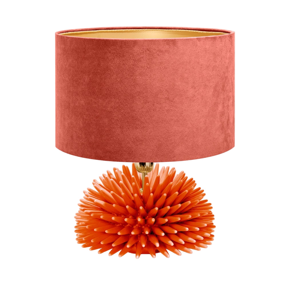 Lamp Urchin Ceramic Orange Arancio 35x35x40cm Medium