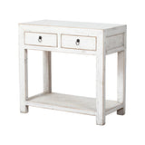 Console White Wash 2 drawers 90x45x85cm