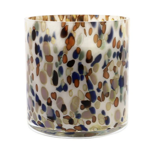 Candle Prestige Floral Dots Brown Blue Orange 2500g