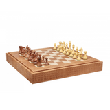Luxury Handmade Chess Set - Alligator Beige 59x59x7cm