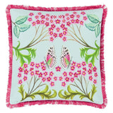 Cushion Eleonora Alchemilla Fringe Pink Yellow Blue 55x55cm