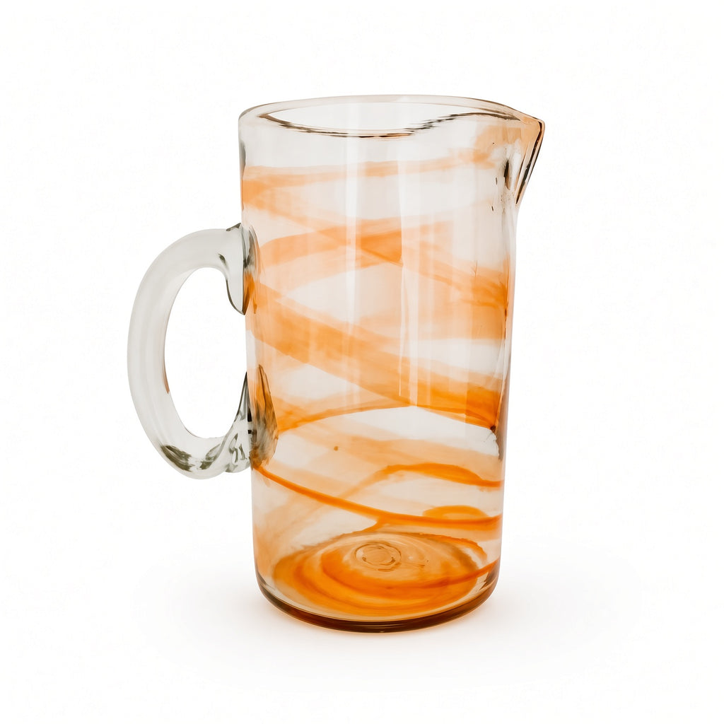Jug Pitcher Mare Swirl Orange