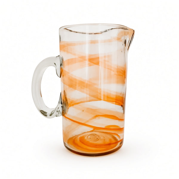 Jug Pitcher Mare Swirl Orange