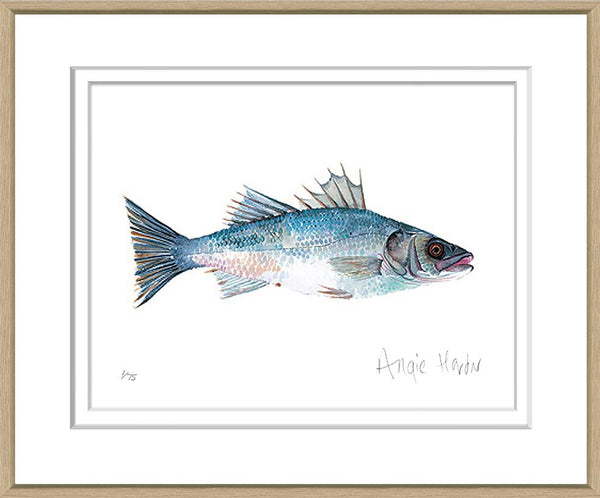 Art in Oak Frame "Fish" 47x58cm