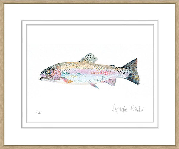 Art in Oak Frame "Fish" 47x58cm