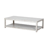 Coffee Table White Wash Wood 160x80x45cm