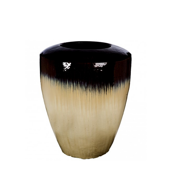 Planter Ceramic Inspiration Brown Large d50x60 cm