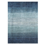 Rug Ivette Ombre Niagara Blue Hand Knotted Viscose & Polyester - 200x300 cm