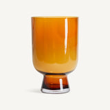 Candle Holder Yuka Amber Orange h33cm
