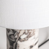 Lamp Curve Marble Bronze 40x40x75cm