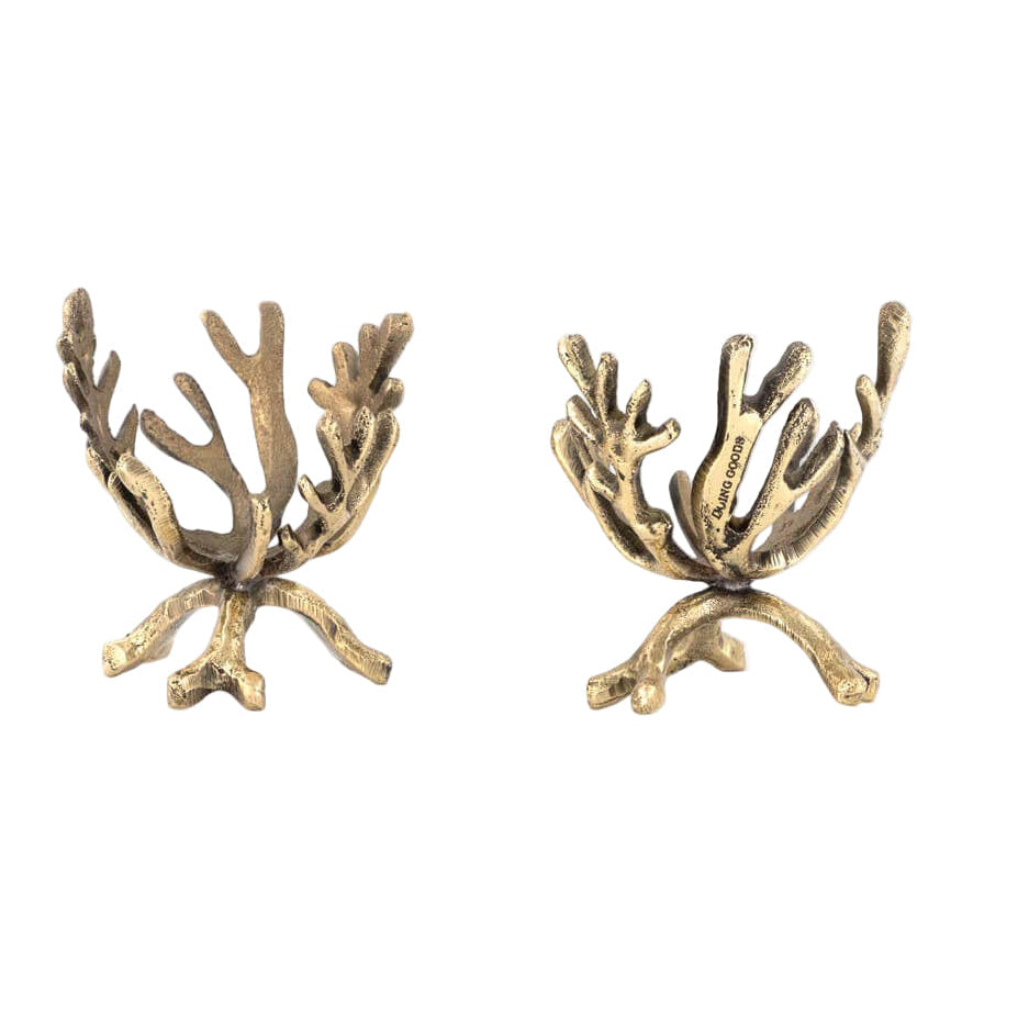 Egg Cup Marie Coral Gold - Set of 2