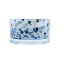 Candle Prestige Fraicheur Dots White Blue 700g