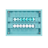 Luxury Handmade Connect 4 - Buffalo Leather Bluebettle 30x22cm