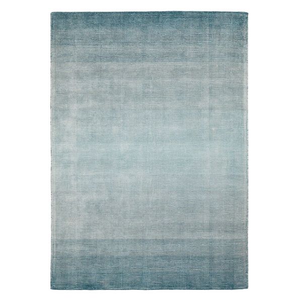 Rug Petrol/Blue Dew Hand Knotted Viscose - 170x240 cm
