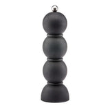 Salt & Pepper Grinder Bobbin Scandi Matt Black 24x7cm