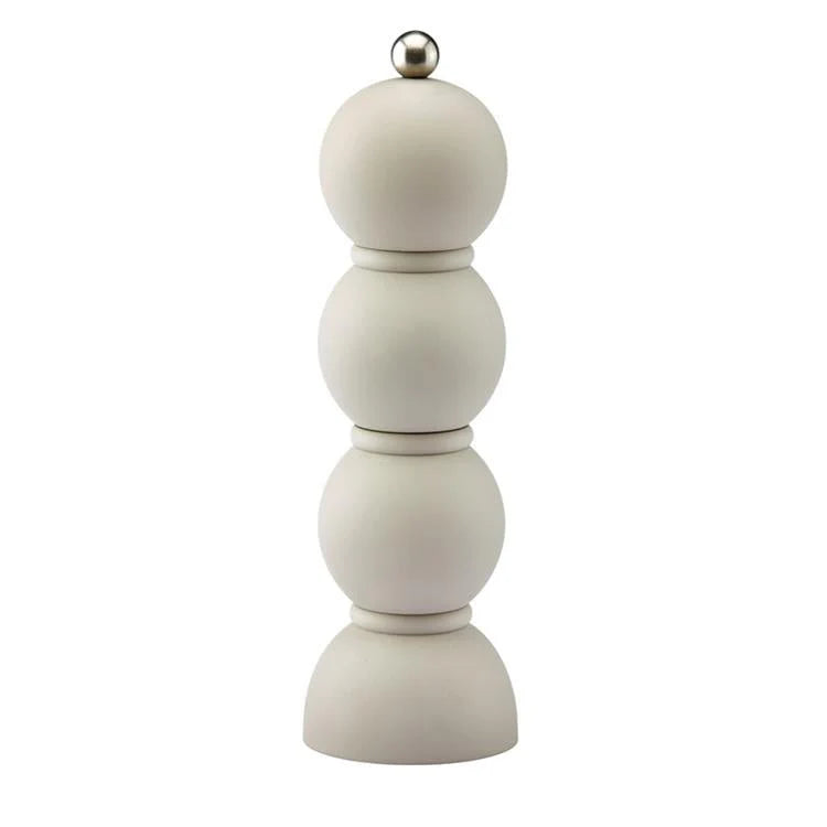 Salt & Pepper Grinder Bobbin Scandi Matt Capuccino 24x7cm