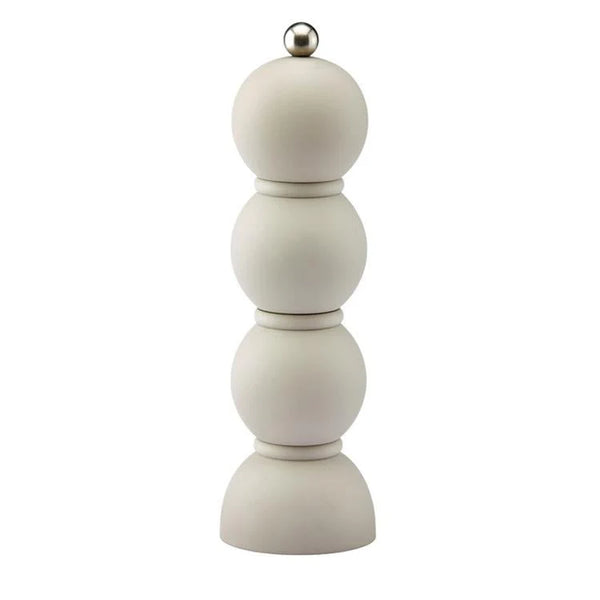 Salt & Pepper Grinder Bobbin Scandi Matt Capuccino 24x7cm