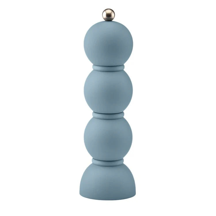 Salt & Pepper Grinder Bobbin Scandi Matt Chambray Blue 24x7cm