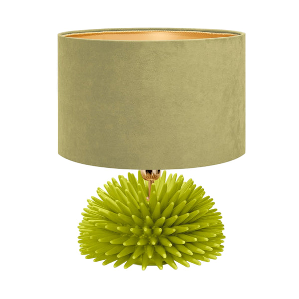 Lamp Urchin Ceramic Acid Green 25x25x30cm