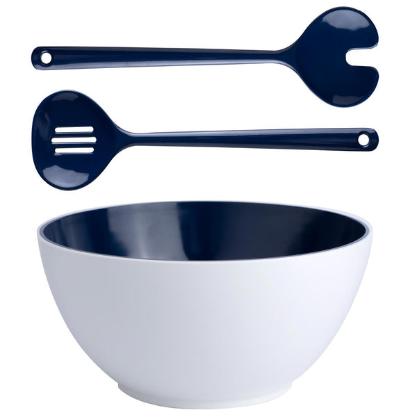 Bowl + Salad Servers Summer Lagoon Blue - Set