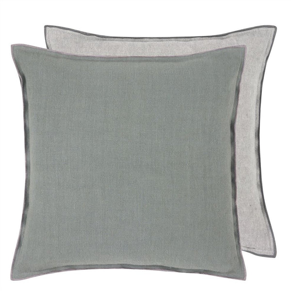 Cushion Brera Lino Grey Pewter & Graphite 45x45cm