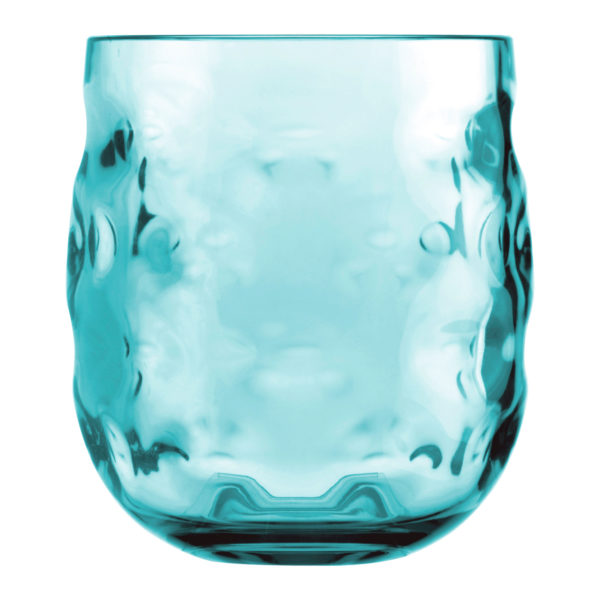 Glass Water Moon Acqua Turquoise Set 6