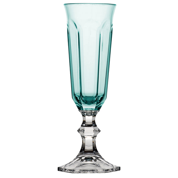 Champagne Glass Serenity Acqua Turquoise - Set of 6