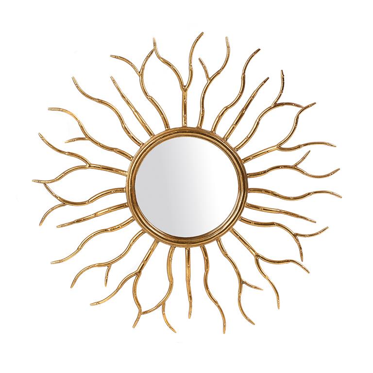 Mirror Gold Metal Branches D61cm
